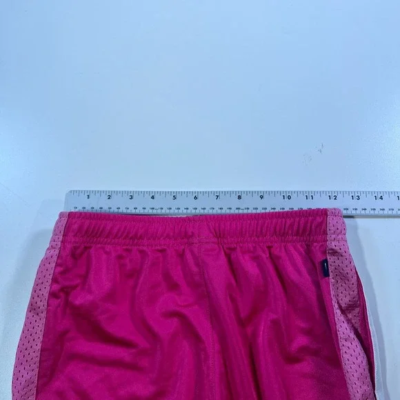 Nike Sweatpants Womens Small Pink Wide Leg Flare Satin Silky Shiny Swoosh Y2K - Picture 12 of 13